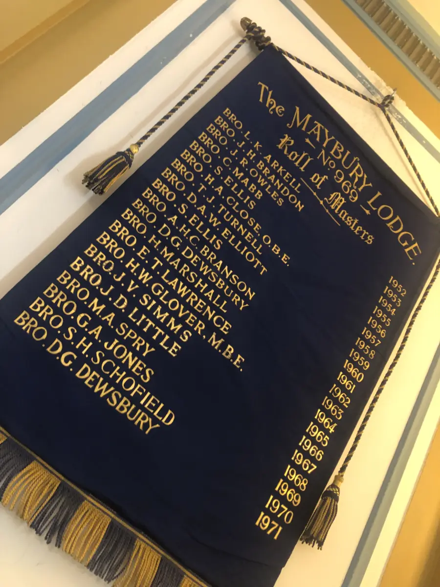 maybury past masters roll 1952 1971